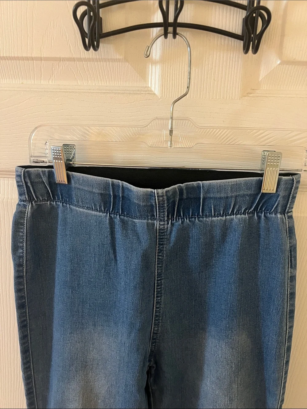 Newbury Kustom Distressed Dark Blue Flare Jeans